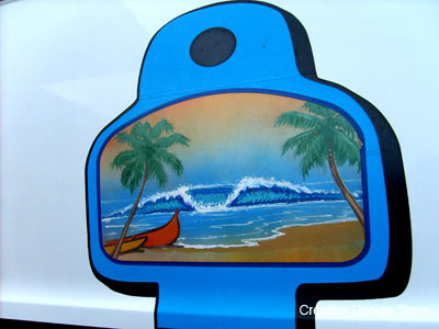 Locksmith Van Key - Hand painted design.