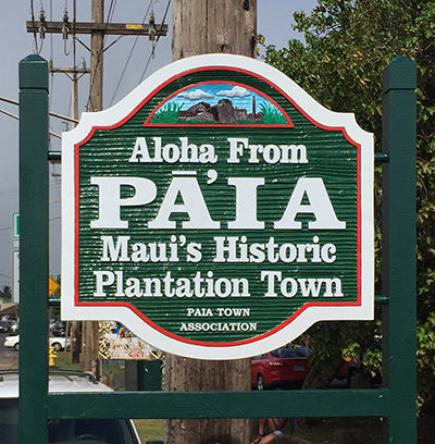 Old Napili Point sign