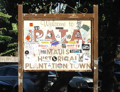 Old Napili Point sign